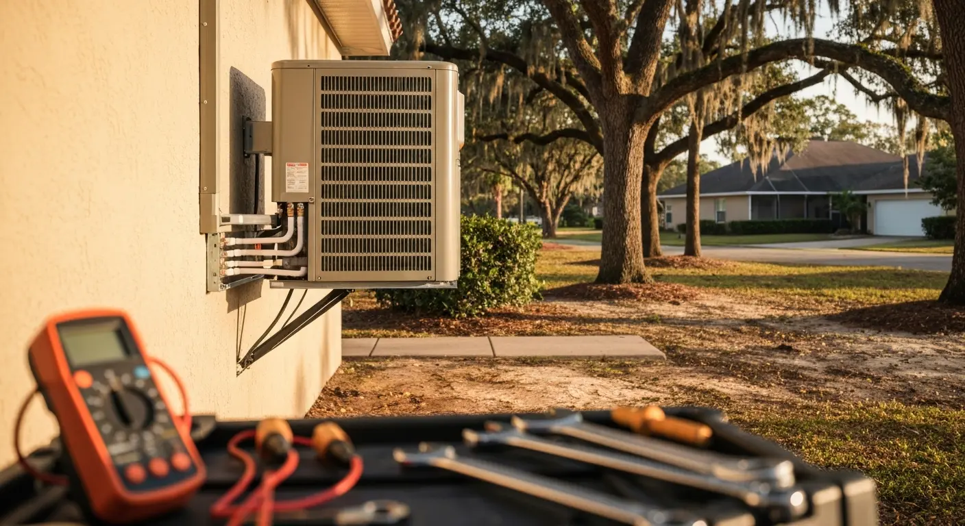 AC unit installation