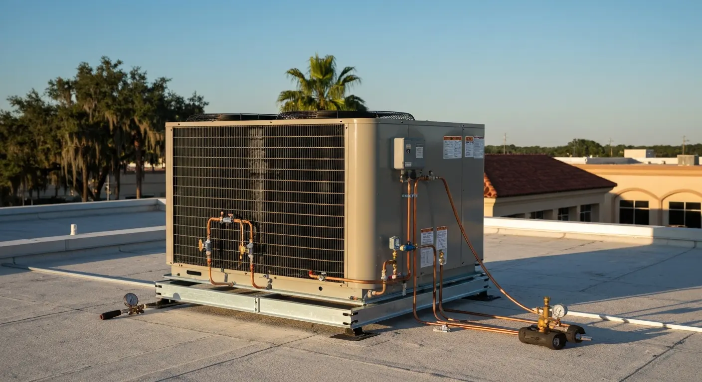 Commercial AC installation