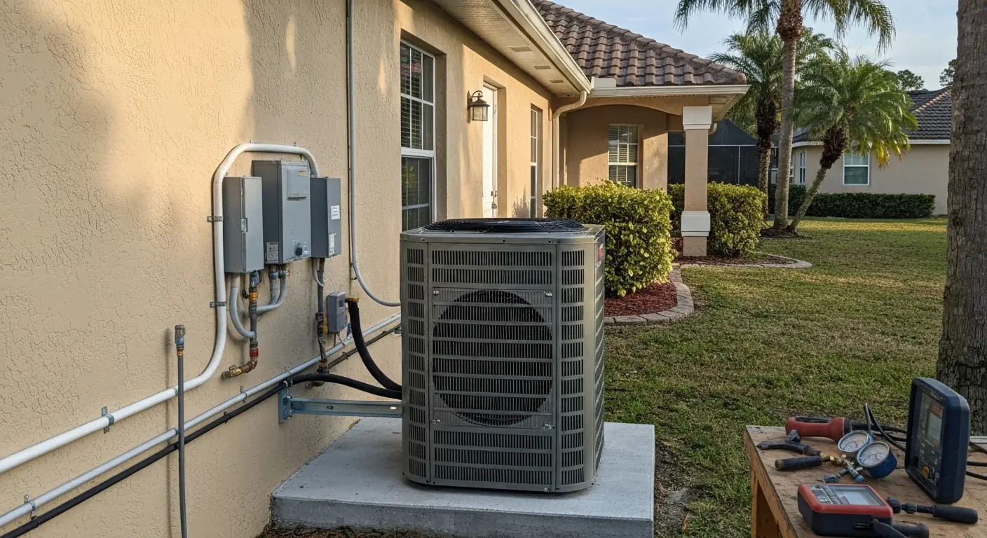 Heat pump unit replacement in Ocala property