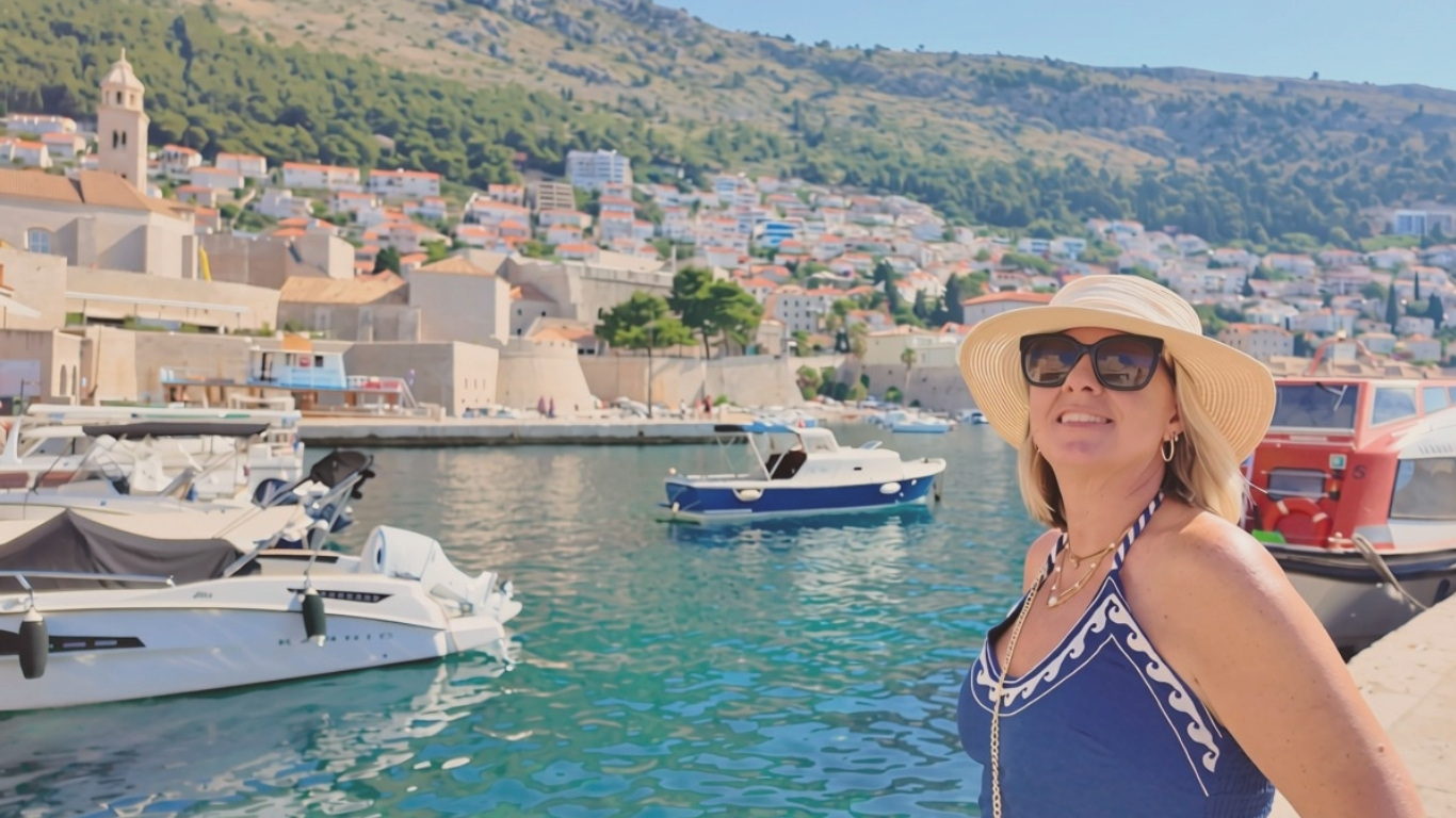 Michelle Stephens, owner and expert luxury travel advisor at 7 Voyageurs Travel Agency, providing personalized vacation planning and custom cruise itineraries.