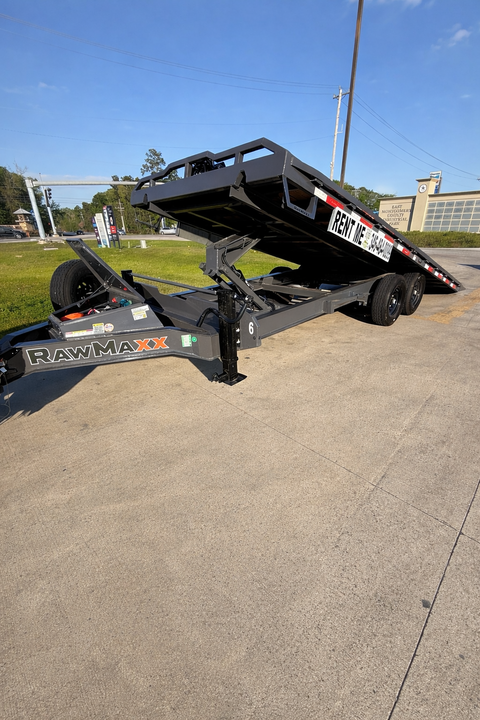 22 foot deck over tilt trailer rental in Porter, TX