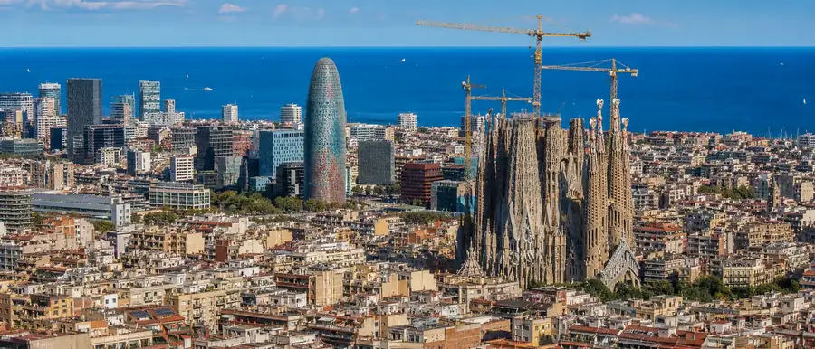 Skyline de la ciudad de Barcelona