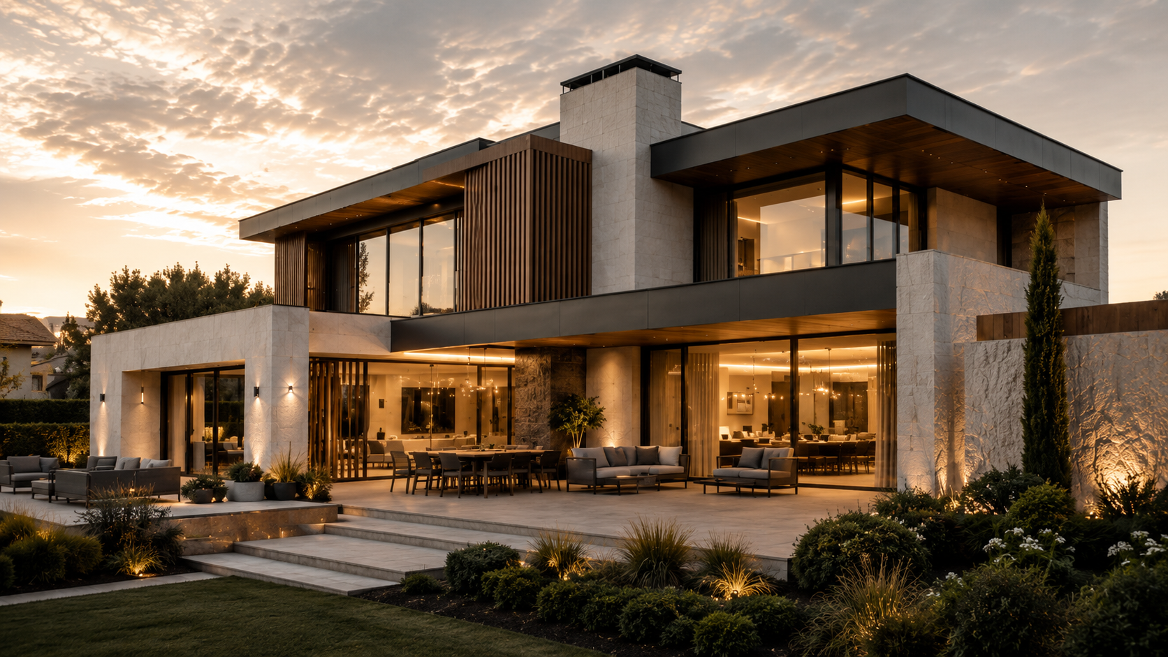 Casa Caliza, vivienda unifamiliar contemporánea