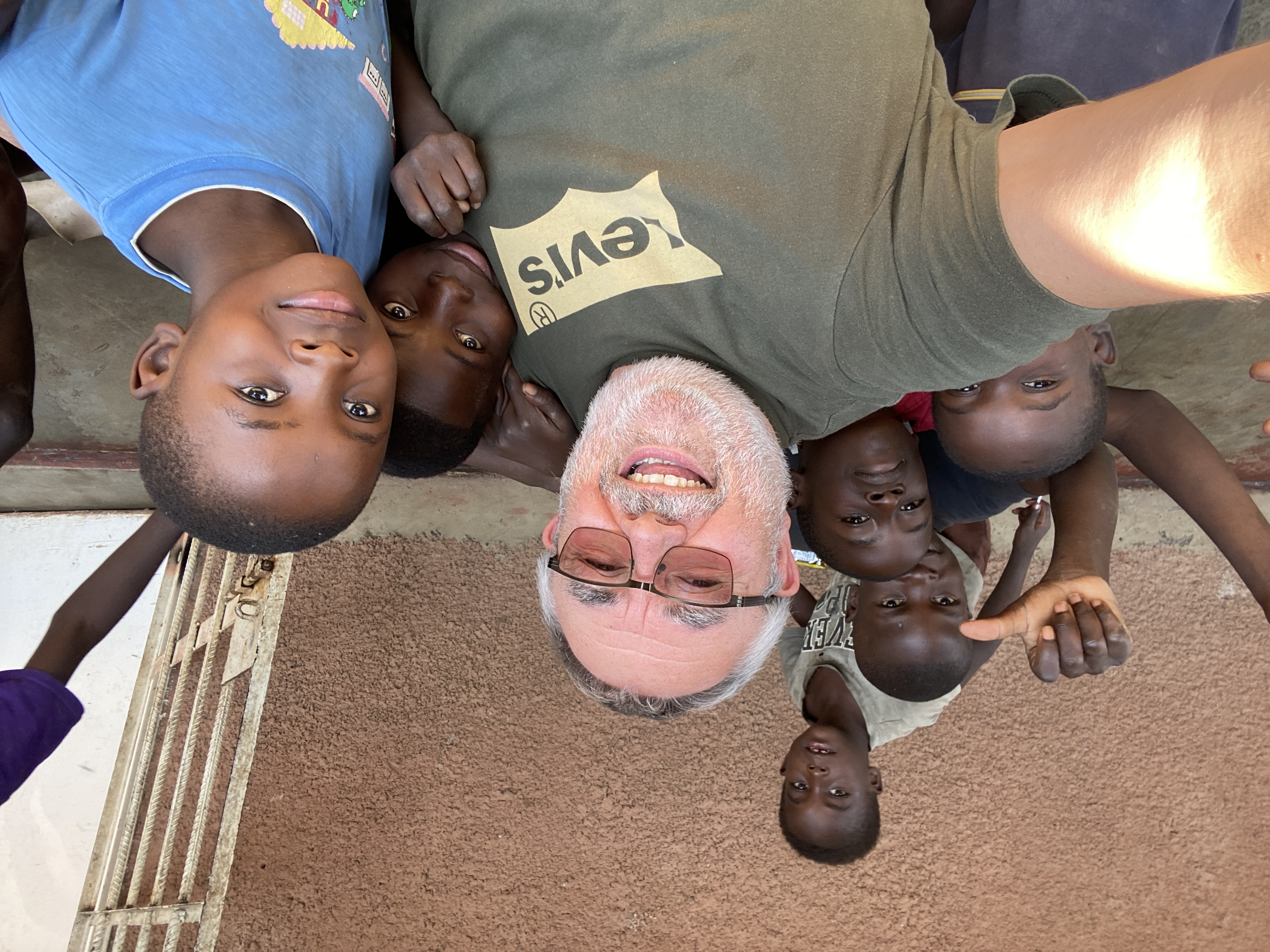 Andy Robinson with Zambian Orphans