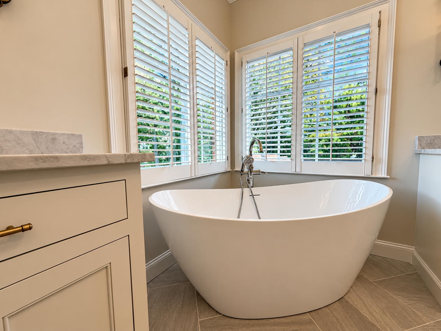 bathroom free standing tub renovation hobson contracting springlake subdivision tupelo ms