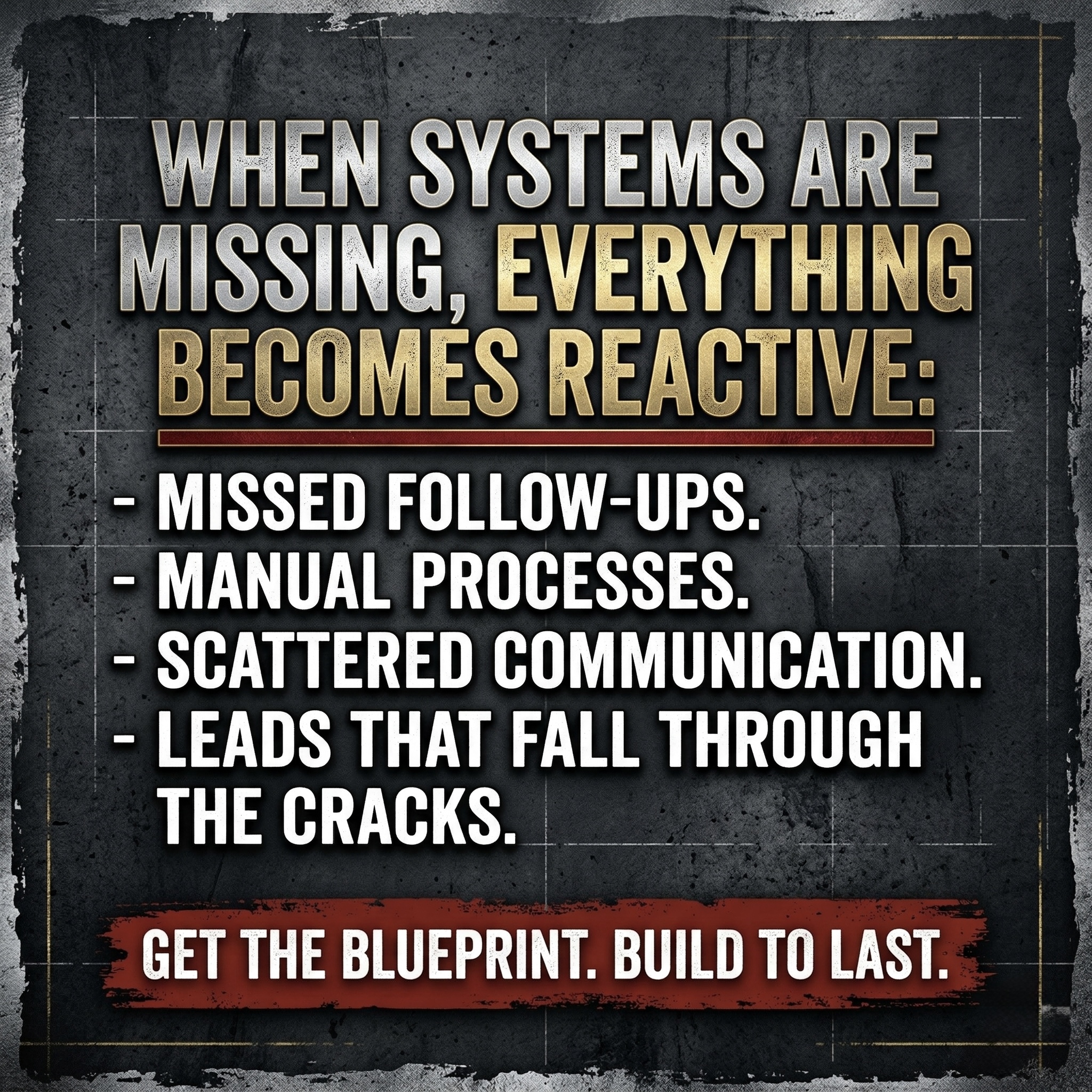 When Systems Are Missing, Everything Becomes Reactive