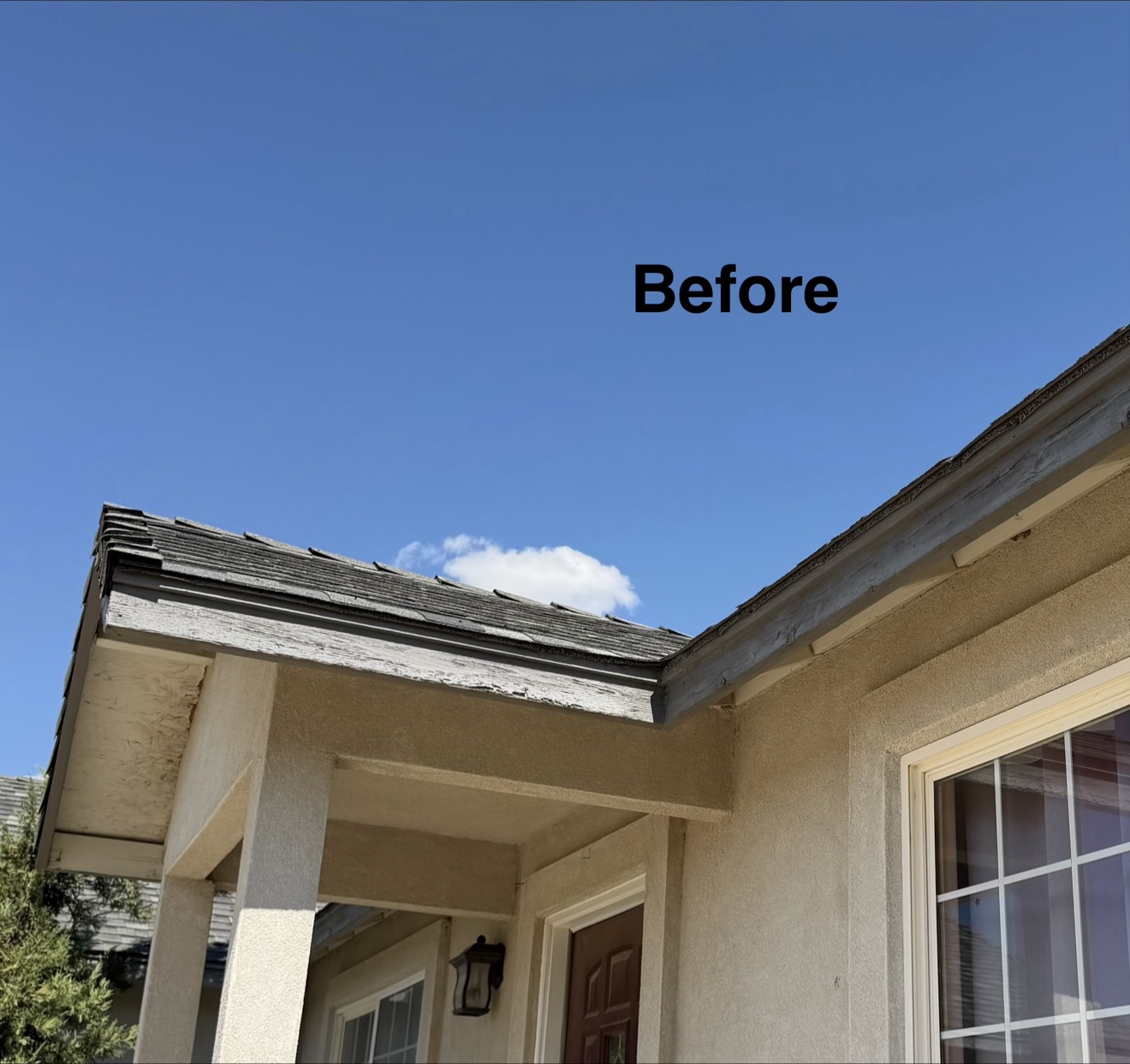 Fascia and eave - Before