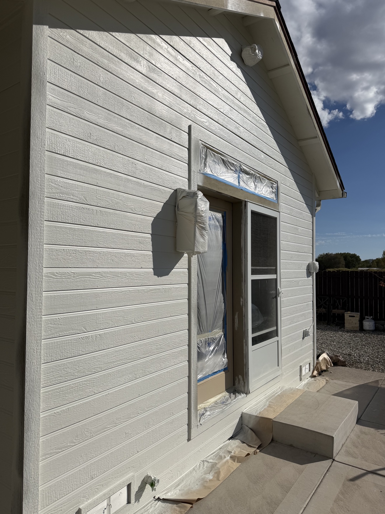 Exterior repaint — in progress