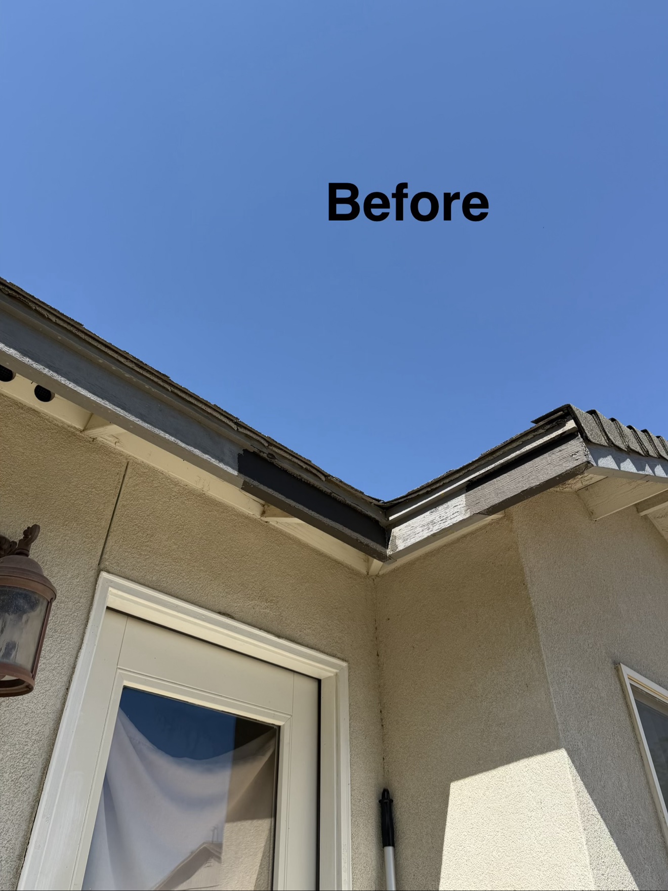 Fascia corner - Before