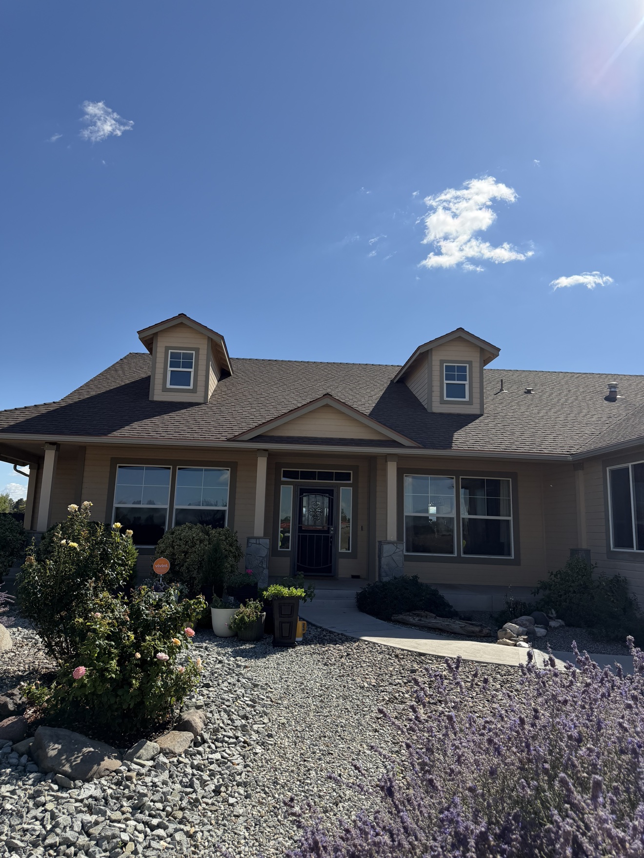 Before: full exterior repaint in progress in Yerington, NV