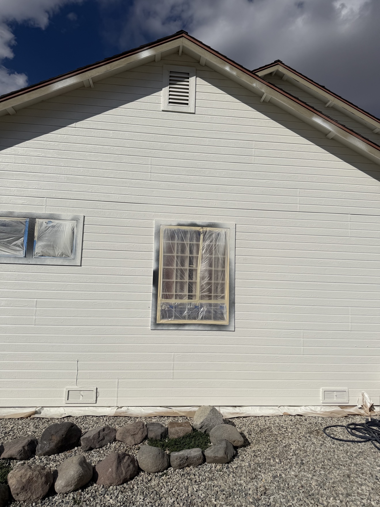 Exterior repaint — in progress
