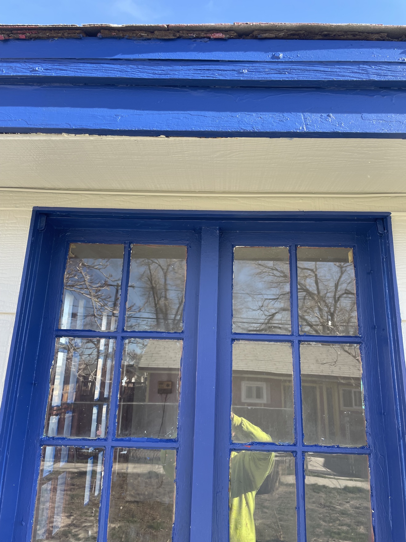 Finished window trim detail