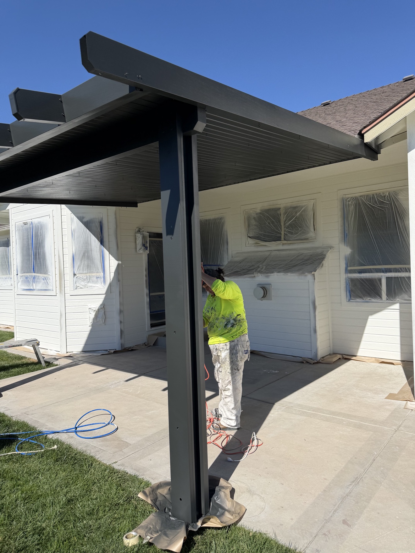Exterior repaint — in progress