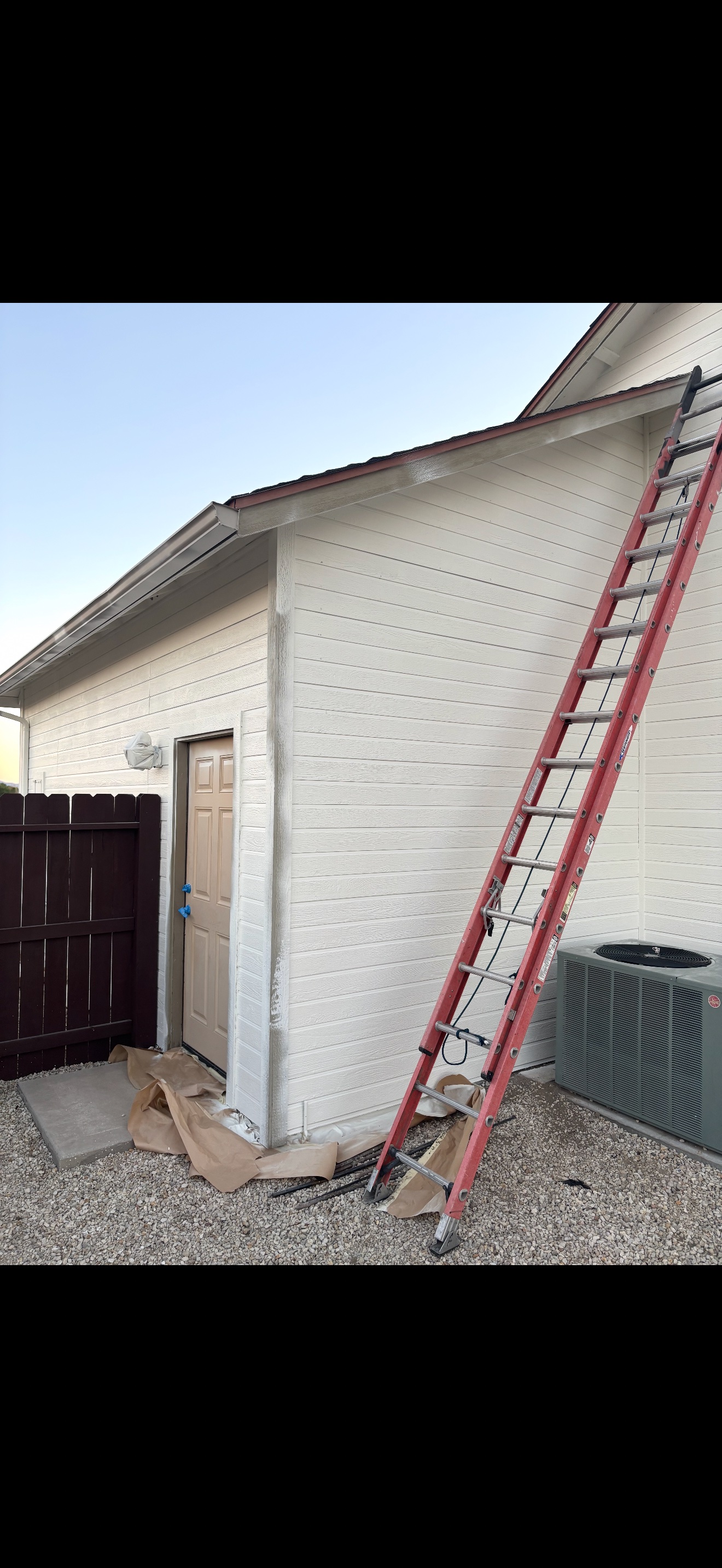 Exterior repaint — in progress