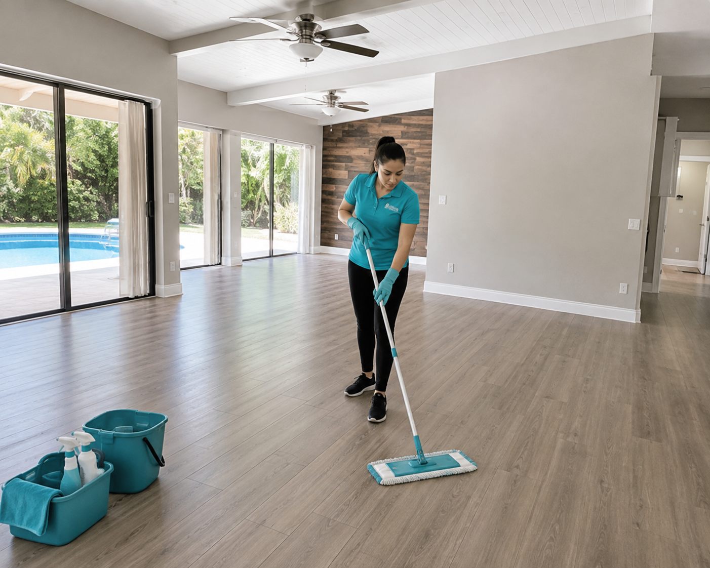 Empty Home Deep Clean — Full top-to-bottom cleaning of an empty property before new tenants arrive. Prime Pro Cleaning, Broward & Miami-Dade County, FL
