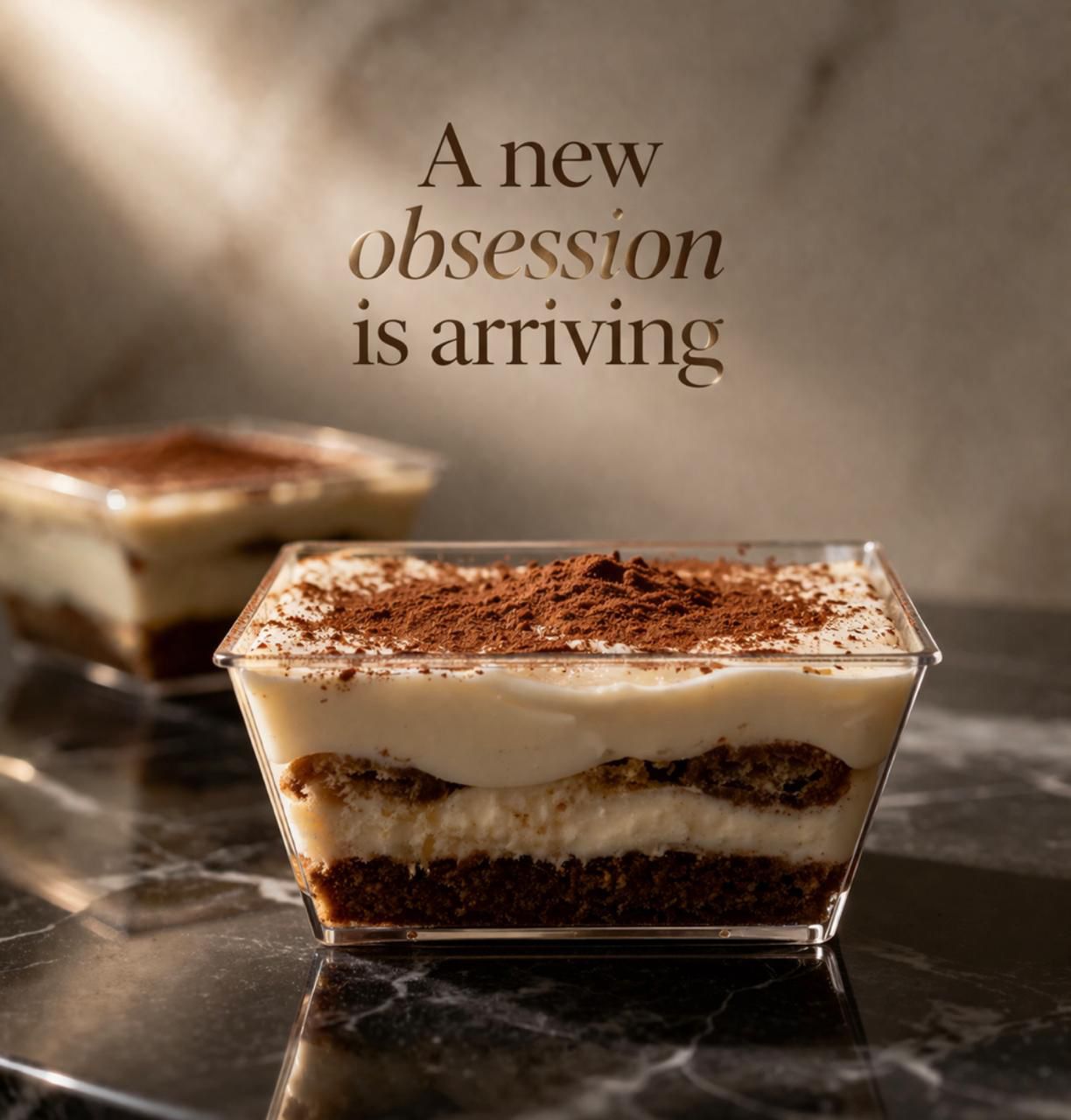 Premium dessert with sophisticated presentation