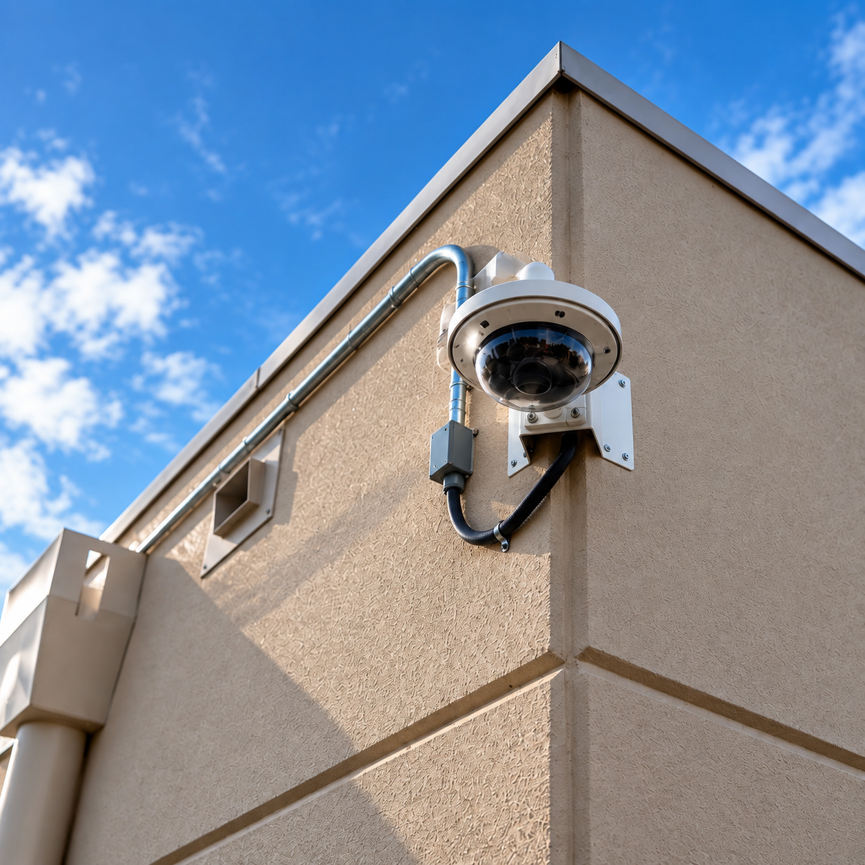Professional security camera installation by V Power Solutions