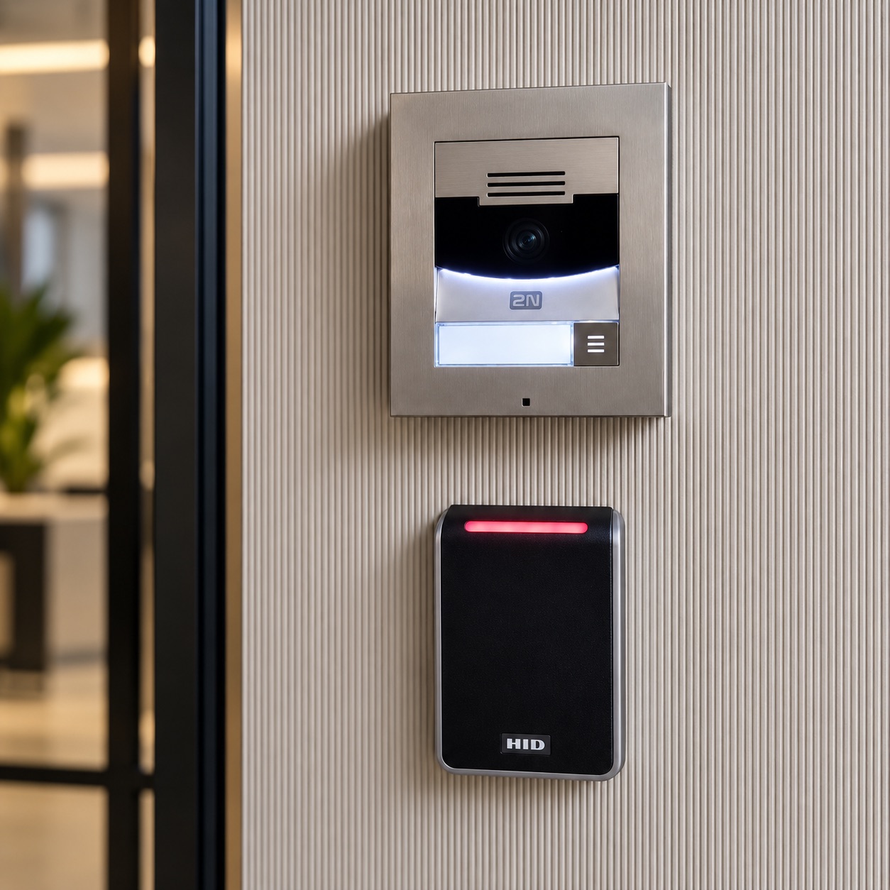 Professional access control system installation by V Power Solutions