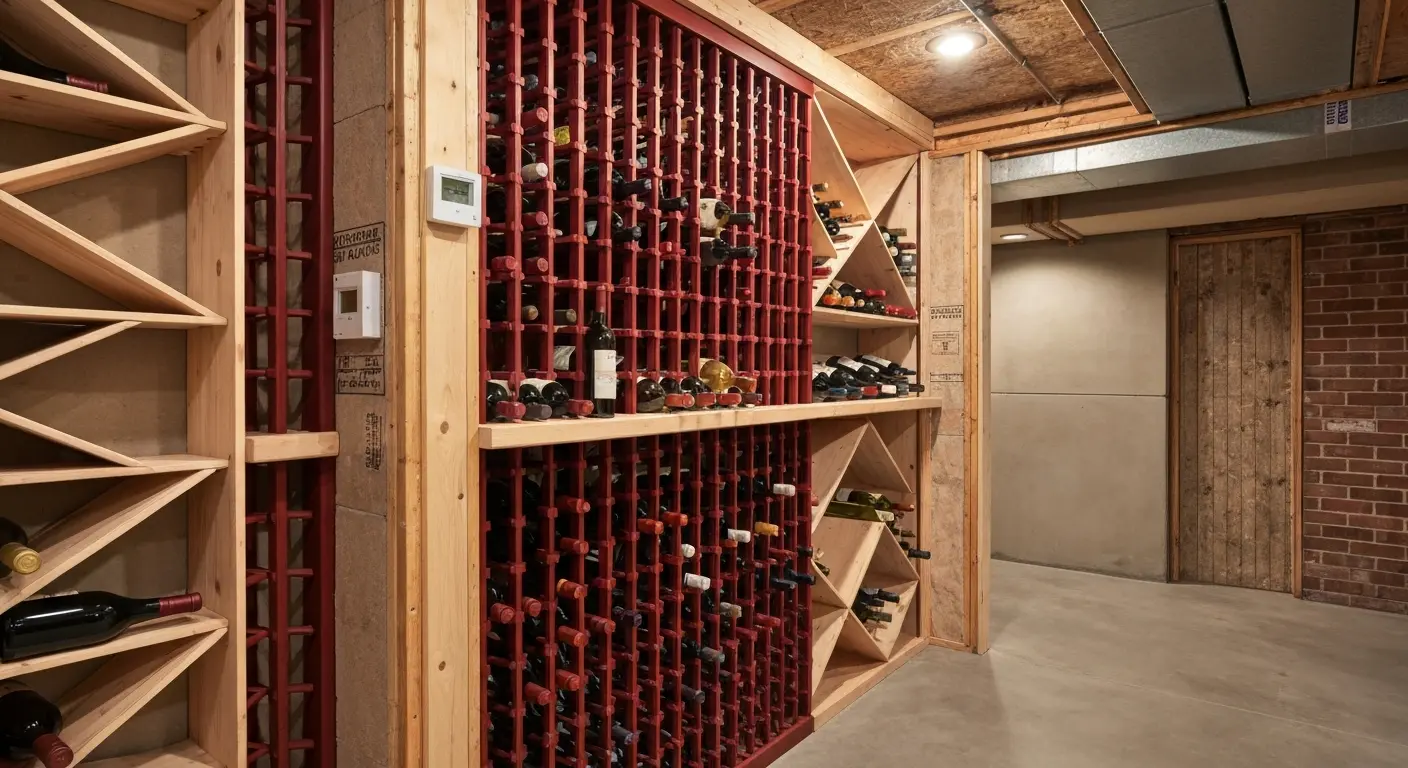 Custom wine cellar