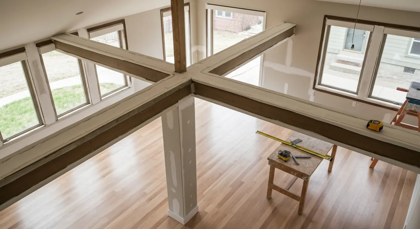 Open floor plan renovation