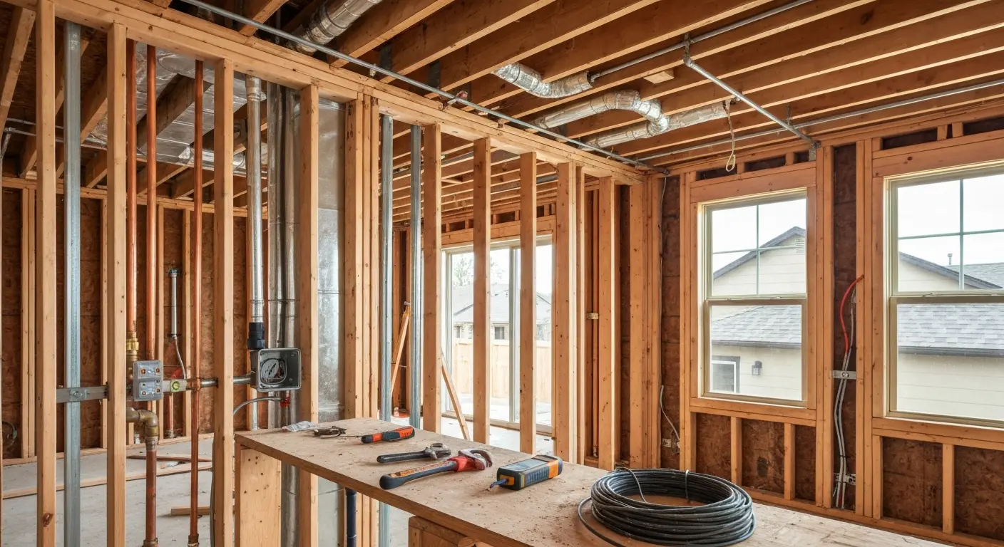 HVAC and electrical systems installation