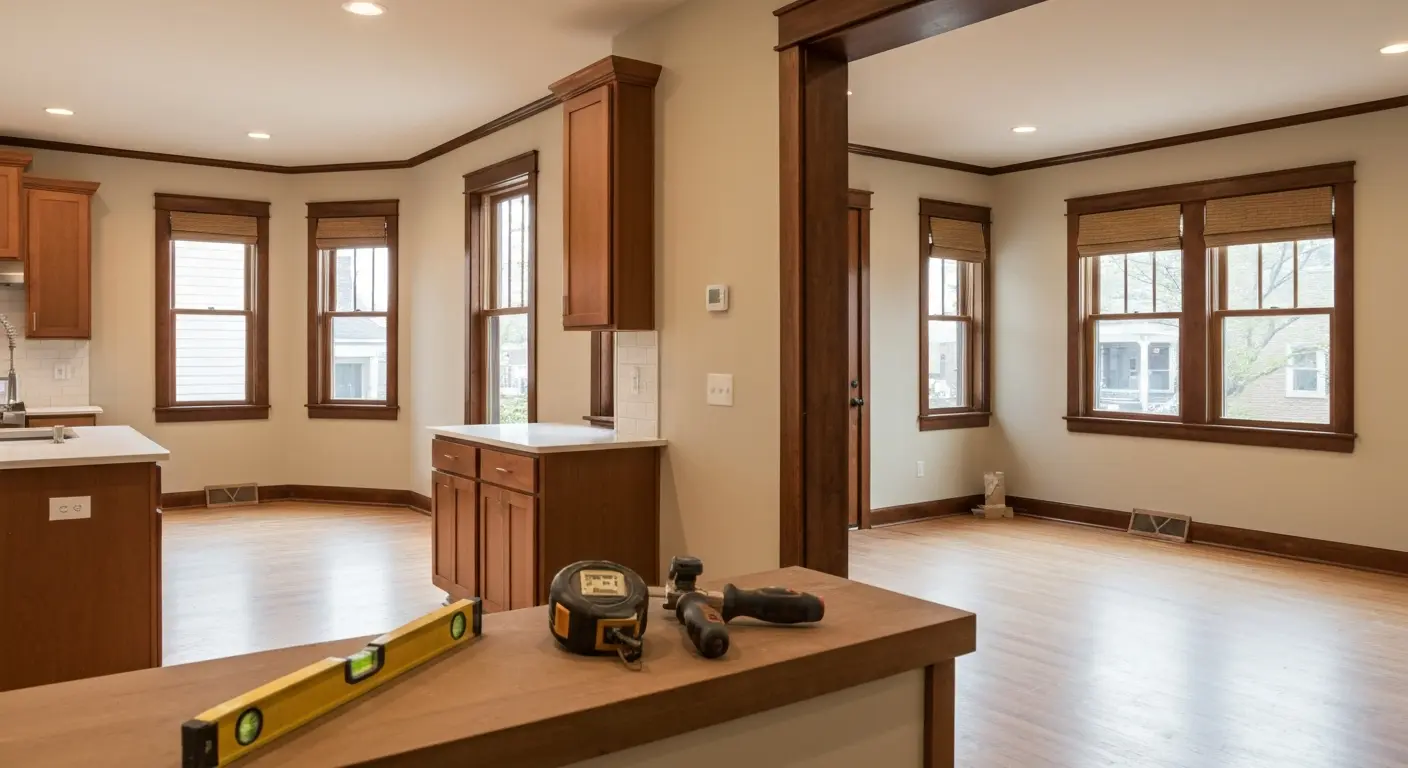Open floor plan renovation