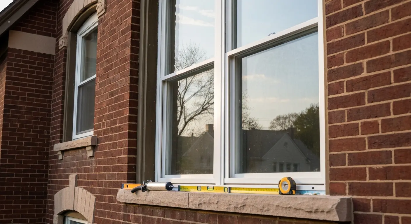 Single-hung window installation