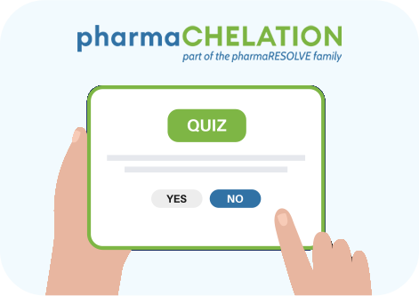 Free toxic metal screening report with chelation guide and health assessment quiz