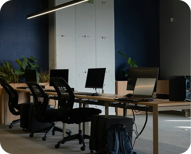 Modern office workspace