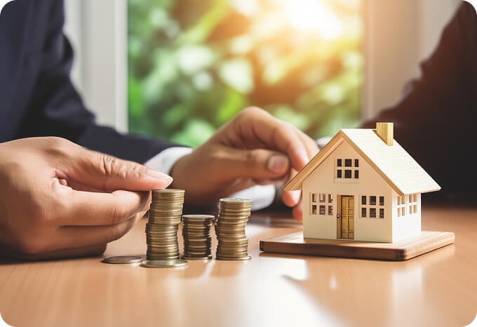A reverse mortgage advisor explaining a HECM
