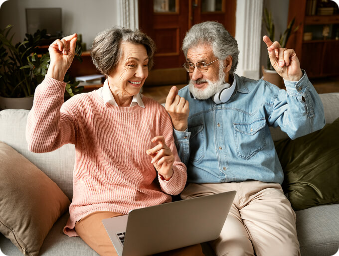 A homeowner enjoying the freedom of retirement