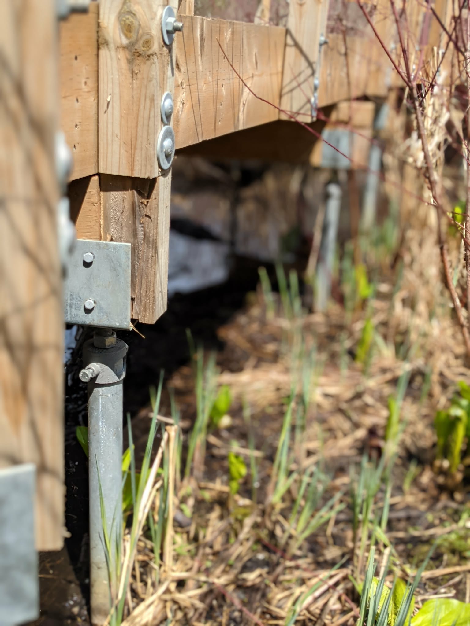 Postech Hamilton screw piles installed for a Parks Canada boardwalk in Flamborough Ontario
