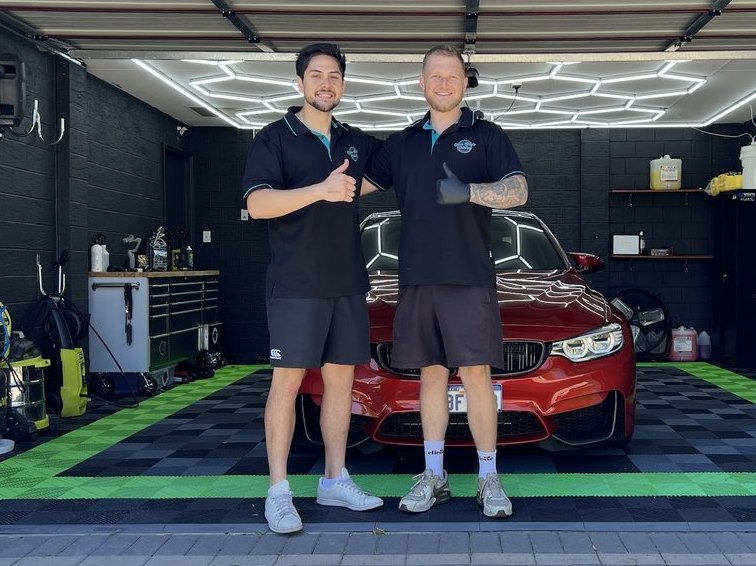 Josh Lockwood Tarei with Will from Uncle Billy's Detailing in Perth