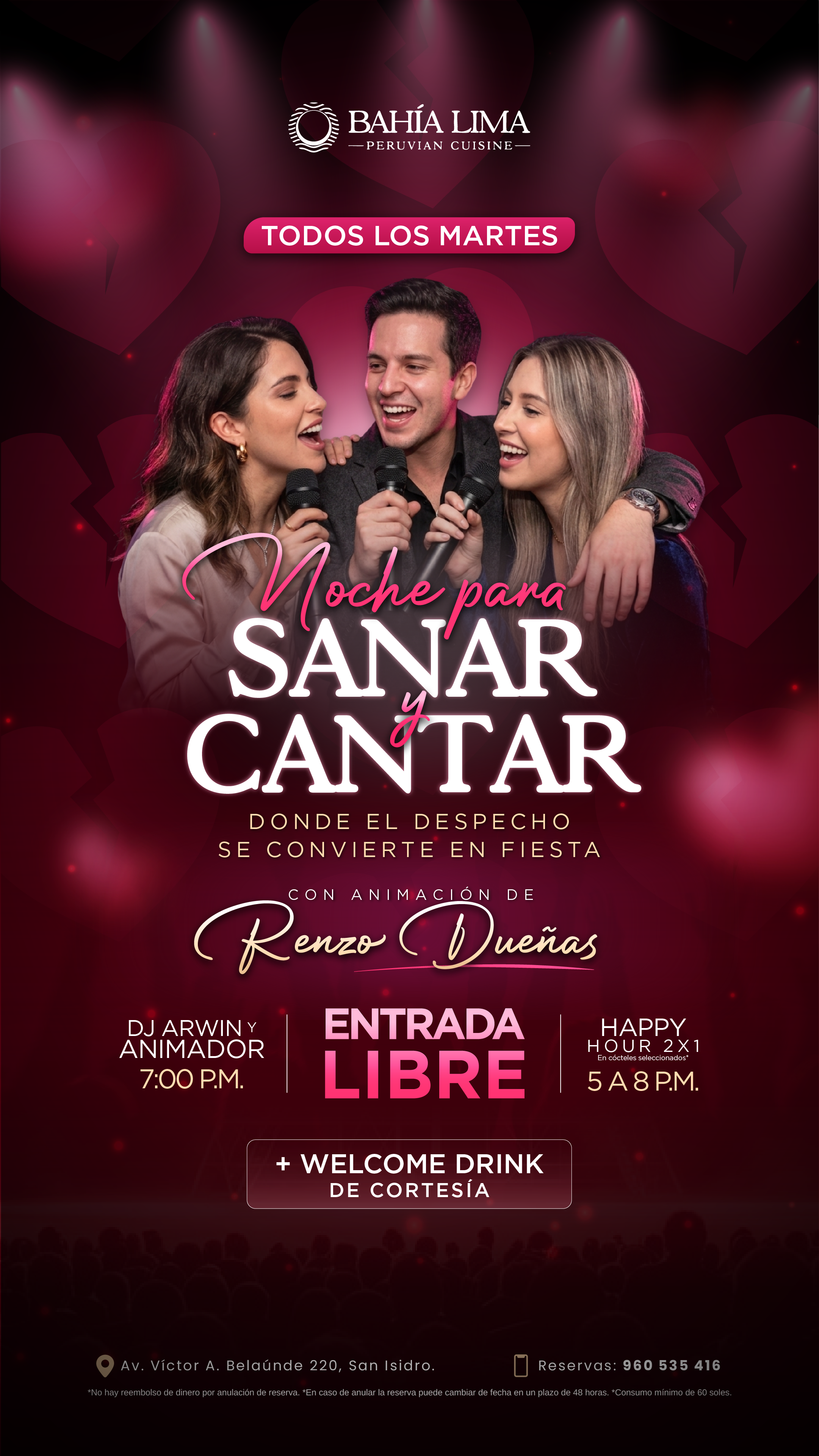 Noche para Sanar y Cantar en Bahía Lima
