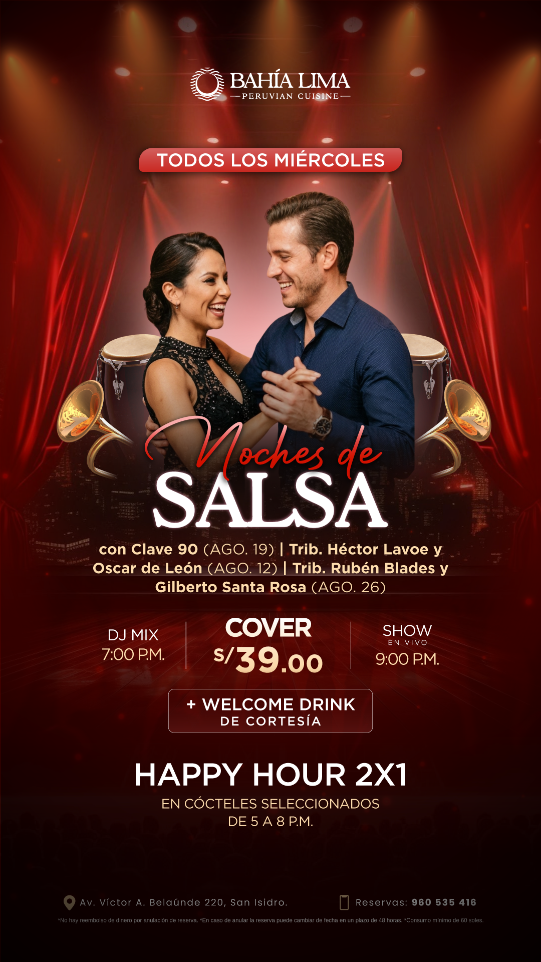 Noche de Salsa Cubana: Clave 90 en Bahía Lima