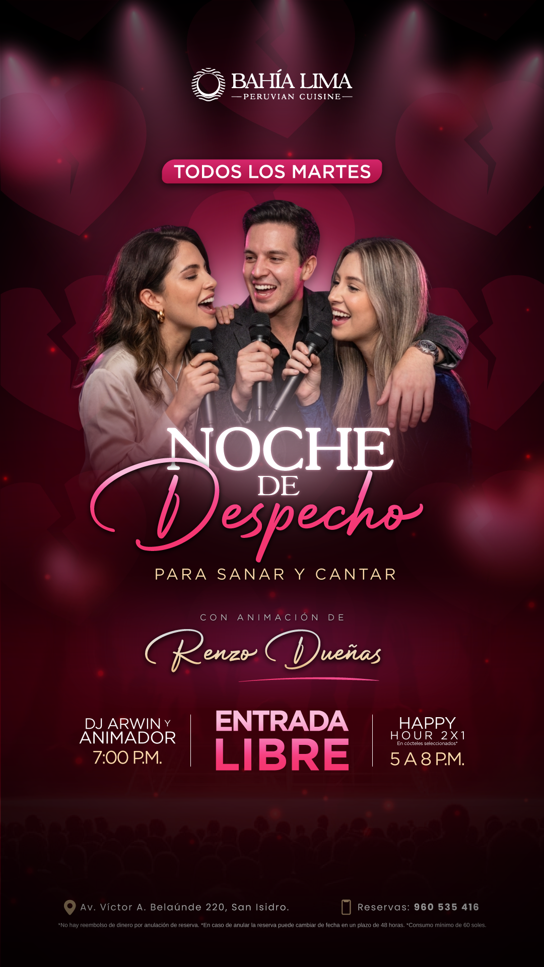 Noche de Despecho en Bahía Lima