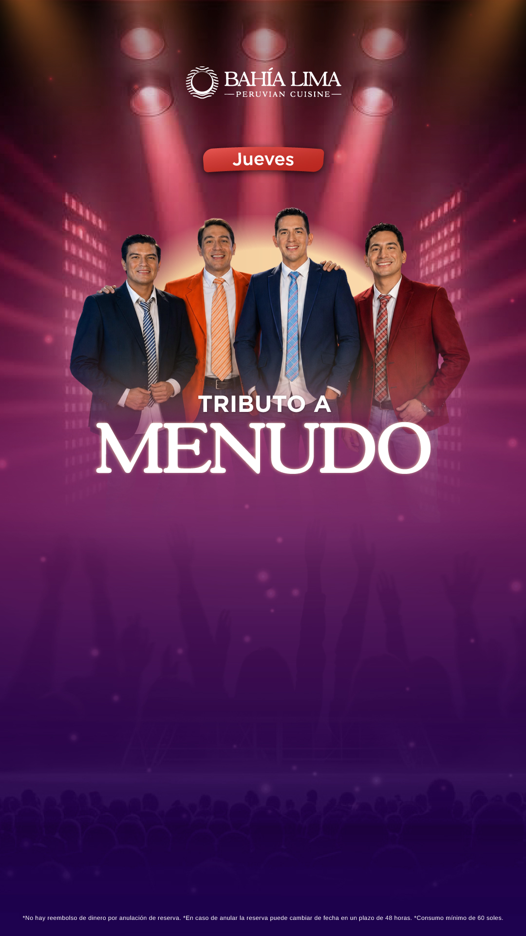 Tributo Menudo en Bahía Lima