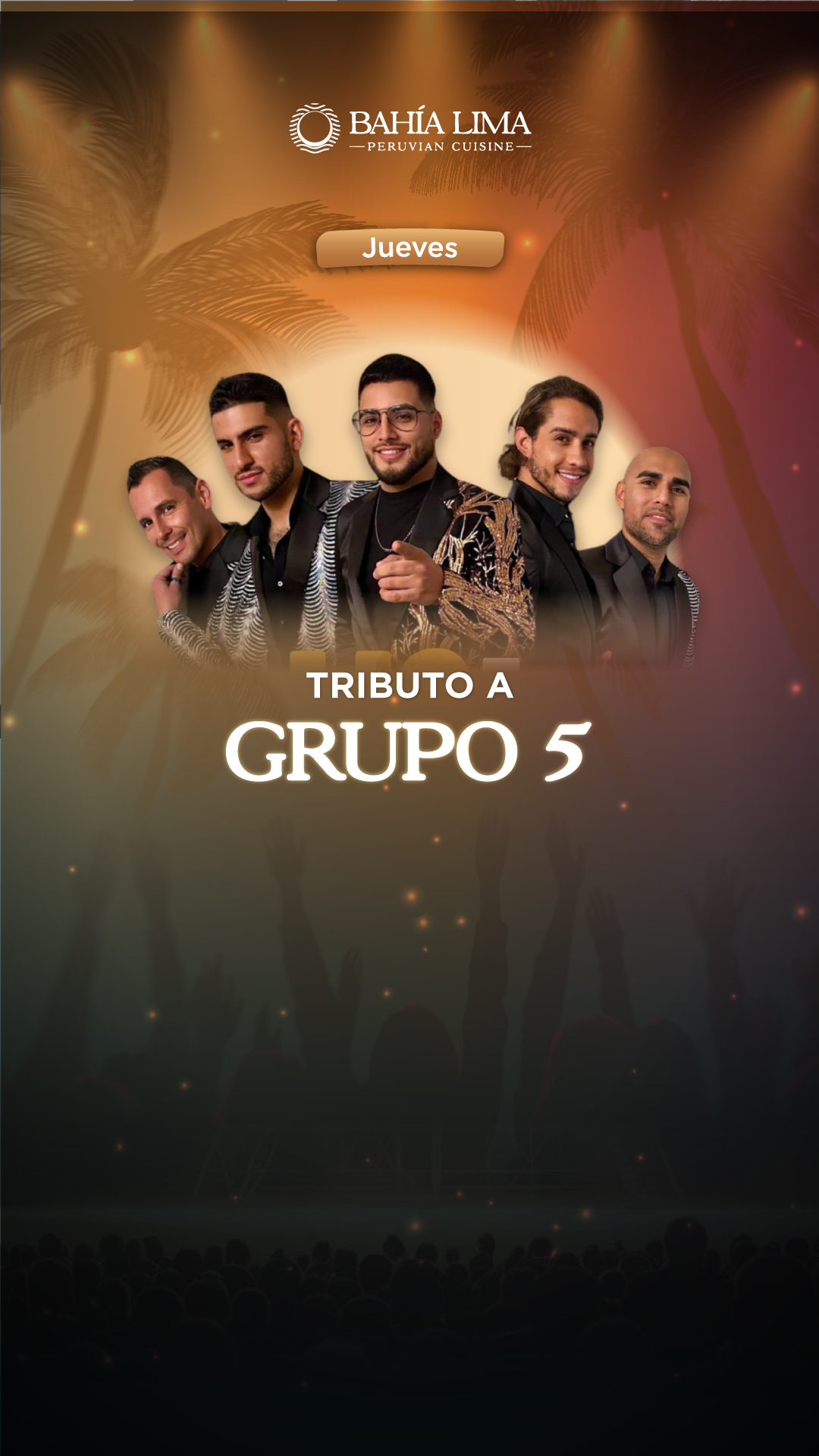 Tributo Grupo 5 en Bahía Lima