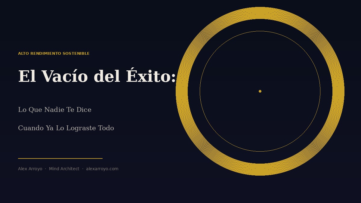 El vacío del éxito — Alex Arroyo, High Performance Coach