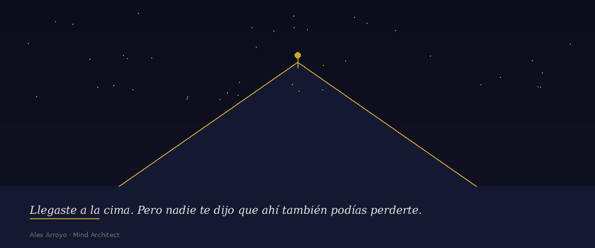 Líder en la cima — el vacío del éxito según Alex Arroyo