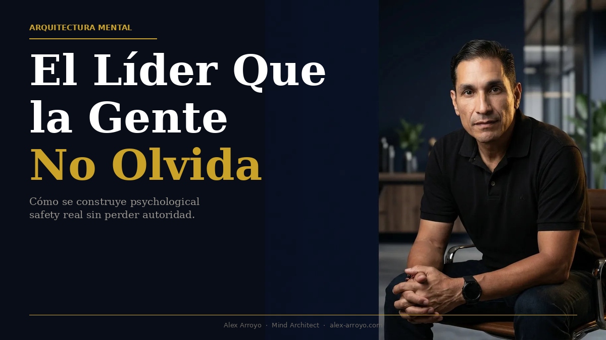 Psychological safety liderazgo auténtico equipos alto rendimiento Alex Arroyo Mind Architect