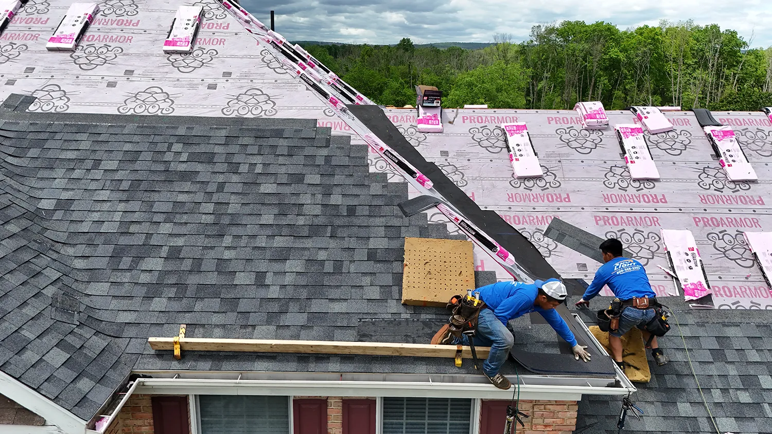 Post-winter roof inspection with documented findings