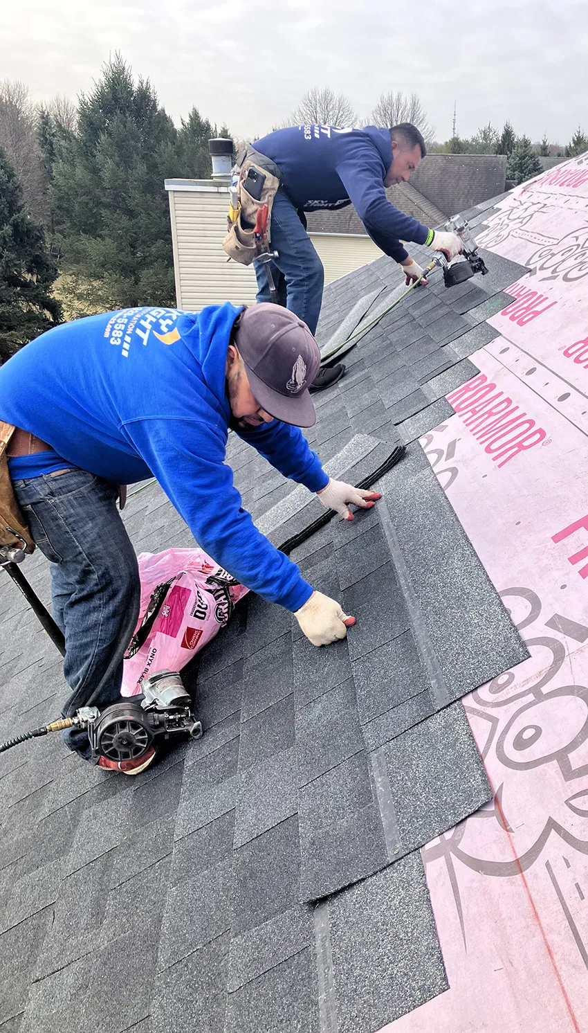 Roof inspection with documented findings