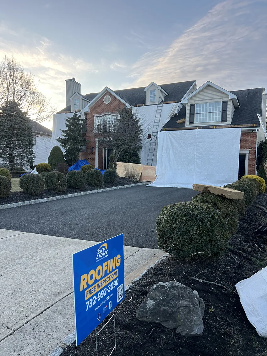 Completed roof project