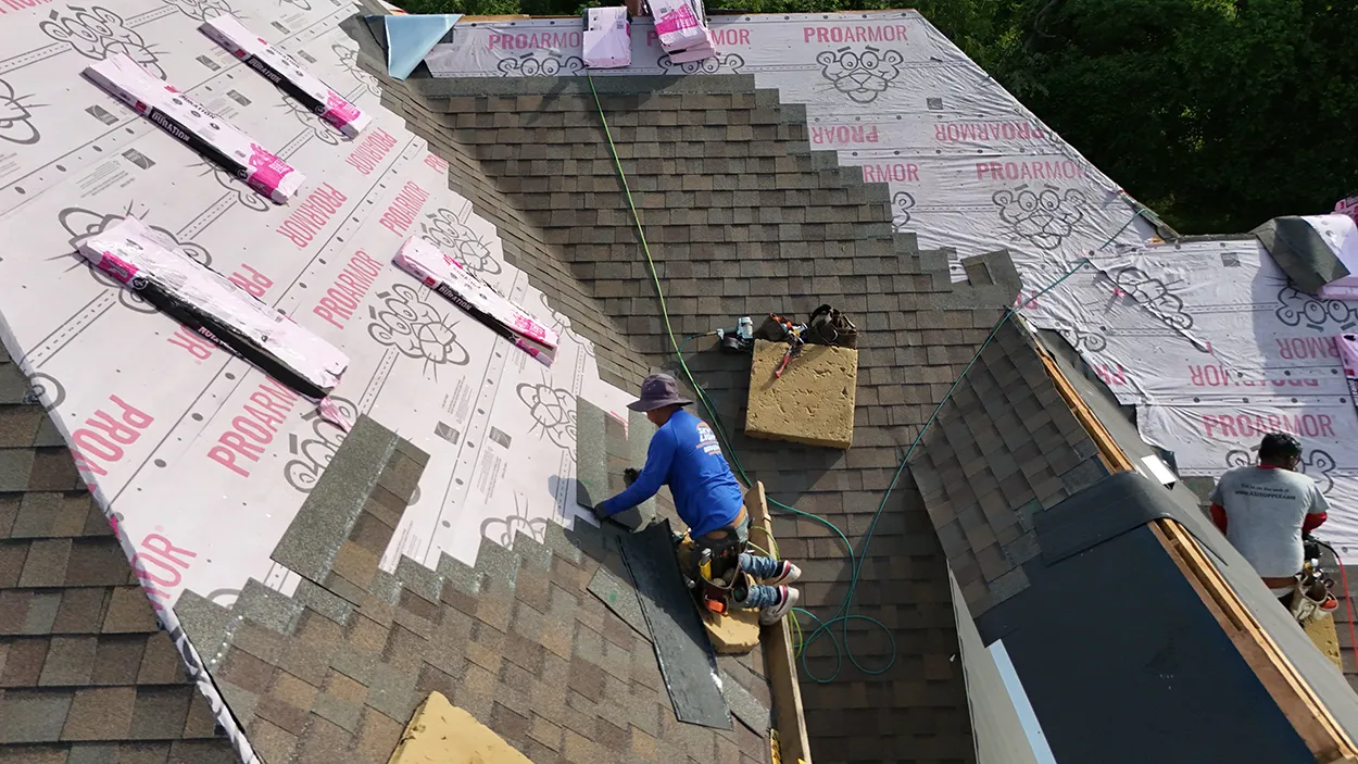 Completed roofing project by Skylight Roofing & Restoration