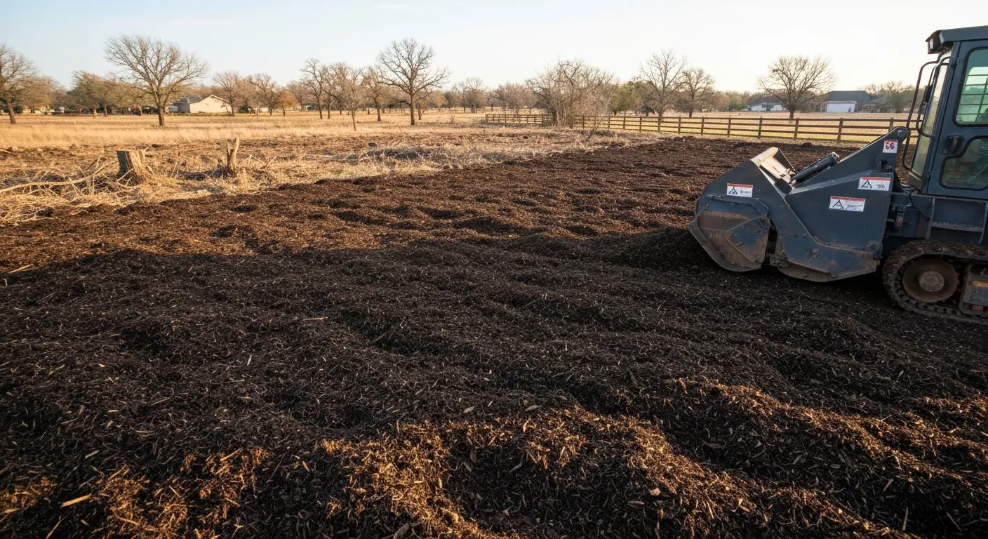 Forestry mulching service in Bixby