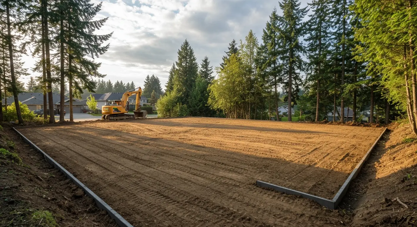 Lot clearing for home construction