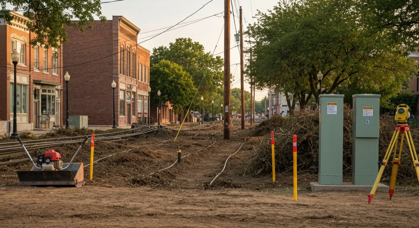 Right-of-way cleared for access