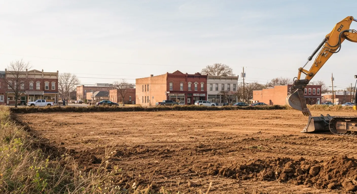 Residential lot clearing in Sapulpa