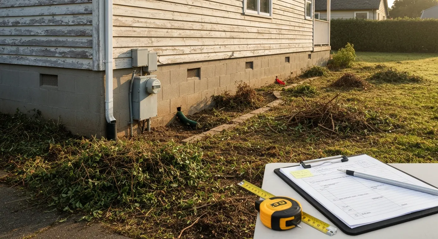 Safety inspection after clearing